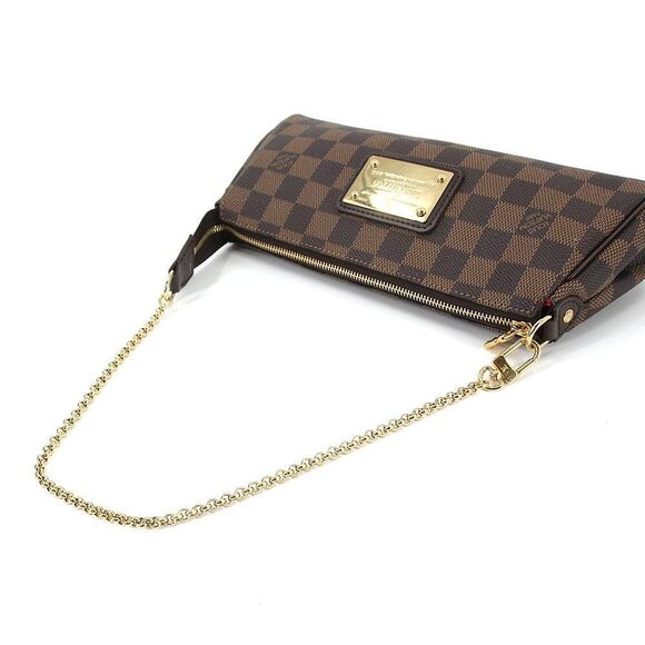 Louis Vuitton Damier Eva Shoulder Bag Ebene Brown - Picture 5 of 10